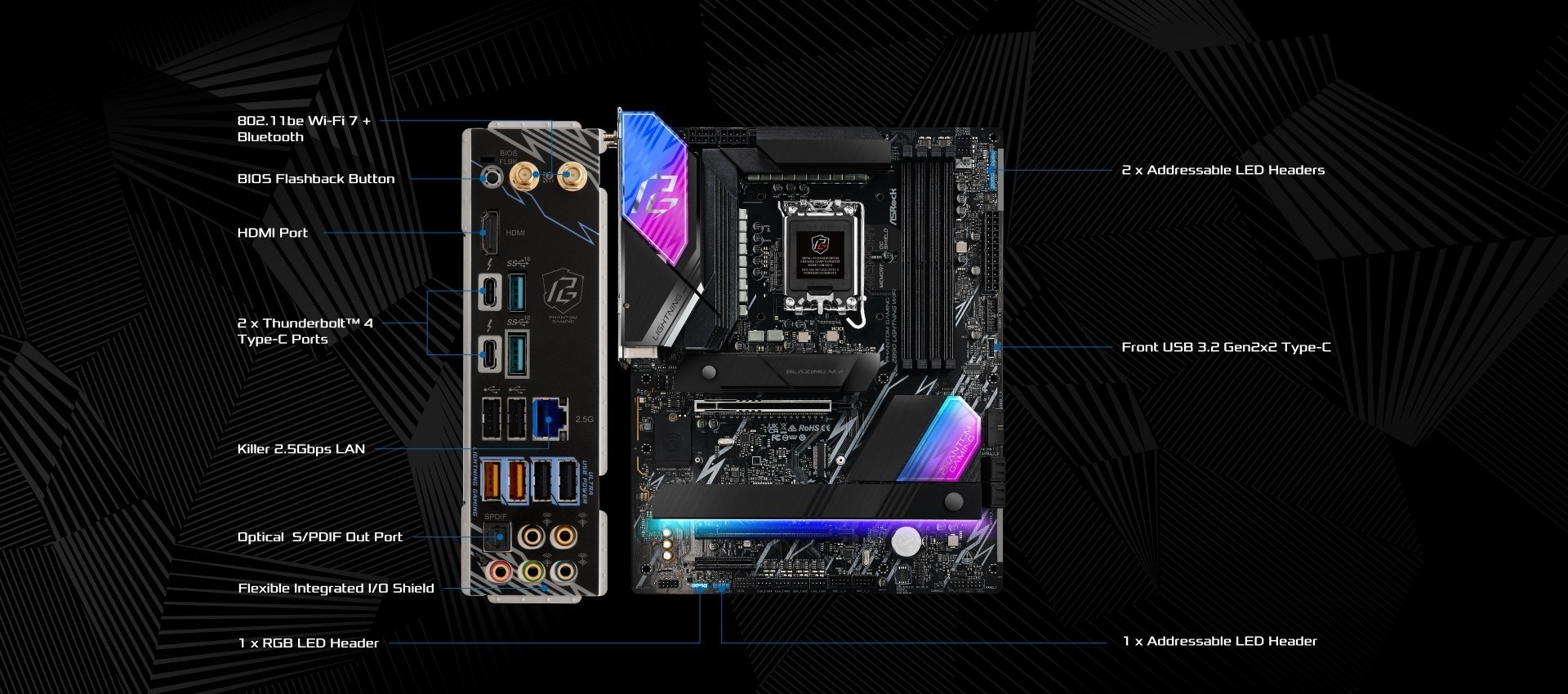 Mainboard ASRock Phantom Gaming Z890 Lightning WiFi