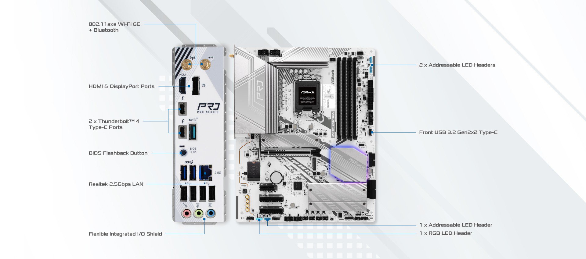 Mainboard ASRock Z890 Pro RS Wifi White