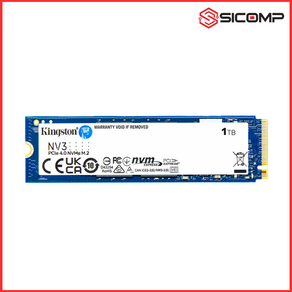 Ổ cứng SSD Kingston NV3 1TB PCIe 4.0 x4 M.2 NVMe (SNV3S/1000G), Picture 2