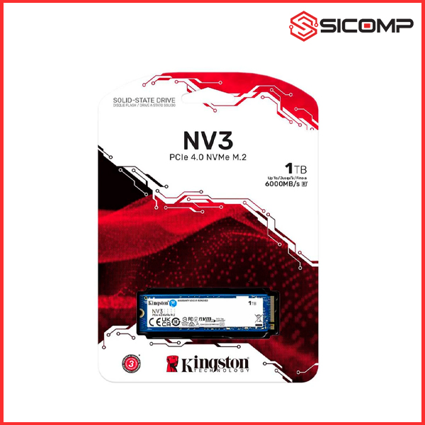 Ổ cứng SSD Kingston NV3 1TB PCIe 4.0 x4 M.2 NVMe (SNV3S/1000G), Picture 3