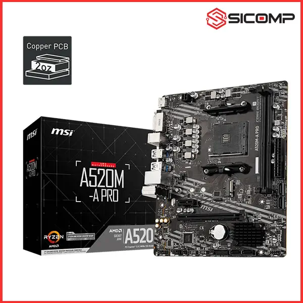 MAINBOARD MSI A520M-A PRO, Picture 1