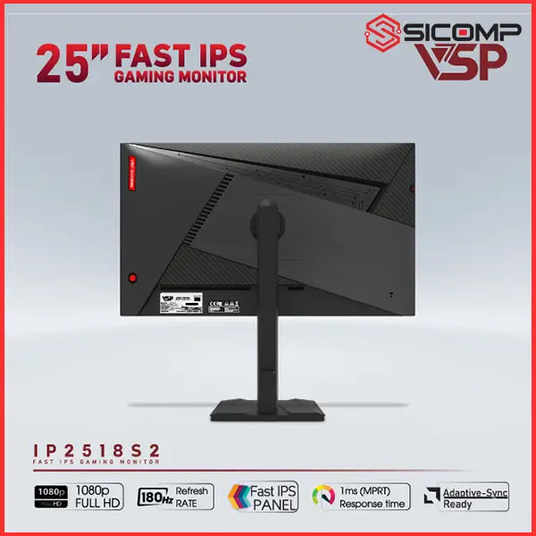 MÀN HÌNH GAMING VSP IP2518S2 (24.5 INCH - FULL HD - FAST IPS - 180HZ - 1MS - PHẲNG), Picture 2