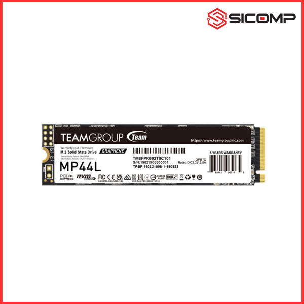 Ổ CỨNG SSD TEAMGROUP MP44L 500GB M.2 2280 PCIe 4.0x4 (ĐỌC 5000MB/s, GHI 2500MB/s) , Picture 1