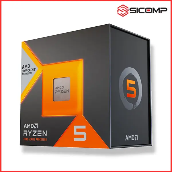 CPU AMD RYZEN 5 7600X3D (UP TO 4.7 GHZ, 102MB CACHE, 6 NHÂN 12 LUỒNG, AM5, BOX CHÍNH HÃNG), Picture 1