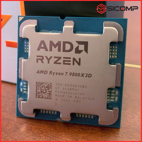 CPU AMD RYZEN 7 9800X3D (UP TO 5.2 GHZ, 104MB CACHE, 8 NHÂN 16 LUỒNG, AM5, TRAY), Picture 1