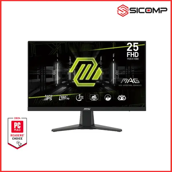 MÀN HÌNH GAMING MSI MAG 256F (24.5 INCH - FULL HD - RAPID IPS - 180HZ - 1MS - PHẲNG), Picture 1