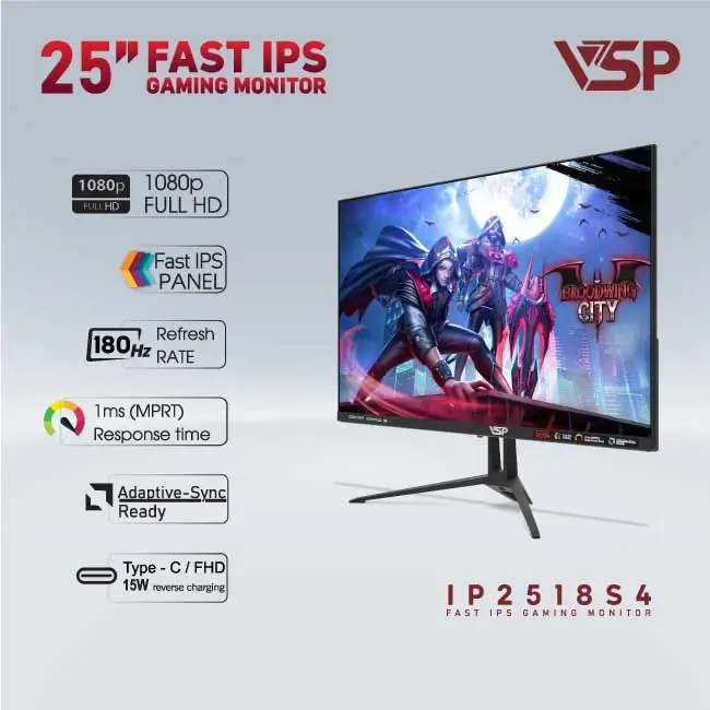 MÀN HÌNH VSP  IP2518S4 (24.5 INCH / FHD / FAST IPS / 180HZ / 1MS), Picture 2