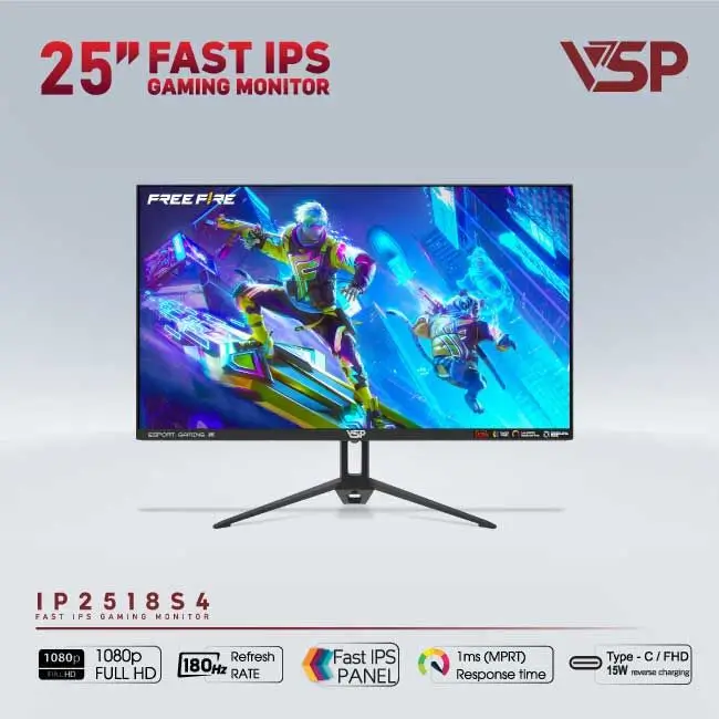 MÀN HÌNH VSP  IP2518S4 (24.5 INCH / FHD / FAST IPS / 180HZ / 1MS), Picture 1