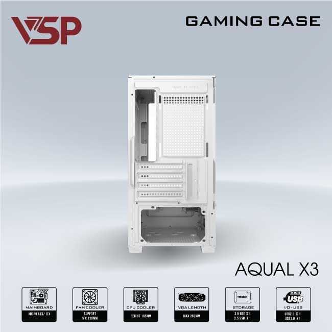 VỎ CASE VSP AQUAL X3 - TRẮNG, Picture 2