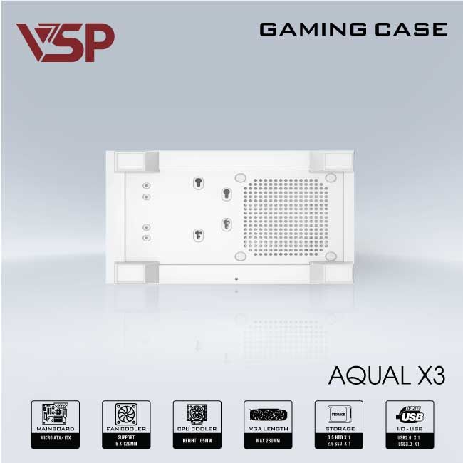 VỎ CASE VSP AQUAL X3 - TRẮNG, Picture 3