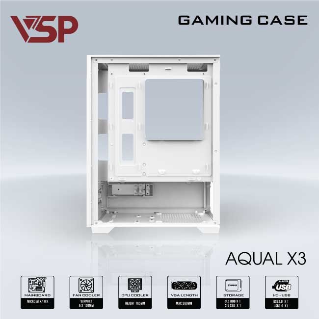 VỎ CASE VSP AQUAL X3 - TRẮNG, Picture 5