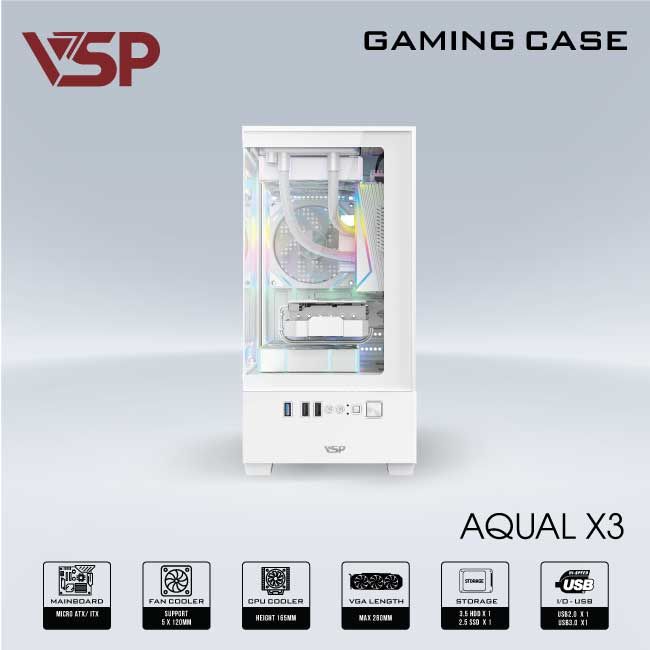 VỎ CASE VSP AQUAL X3 - TRẮNG, Picture 6