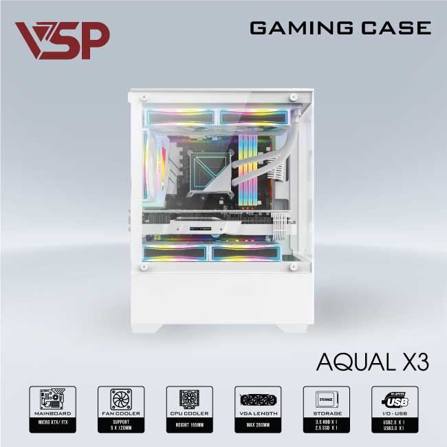 VỎ CASE VSP AQUAL X3 - TRẮNG, Picture 7