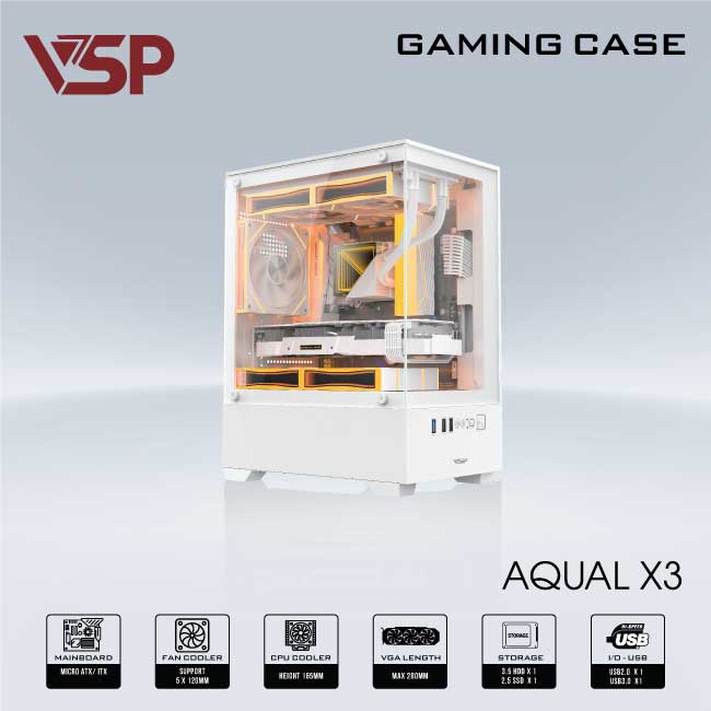 VỎ CASE VSP AQUAL X3 - TRẮNG, Picture 1