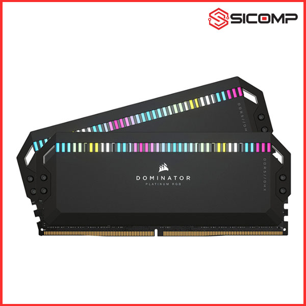 Picture of RAM DESKTOP CORSAIR DOMINATOR PLATINUM RGB BLACK 32GB (2X16GB) DDR5 5200MHZ