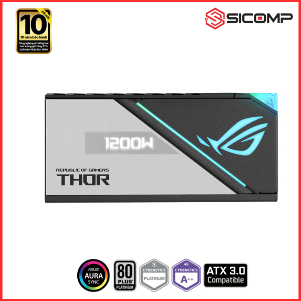 NGUỒN ASUS ROG THOR 1200P2 GAMING PLATINUM - 1200W (MÀU ĐEN/80 PLUS PLATINUM / FULL MODULAR), Picture 2