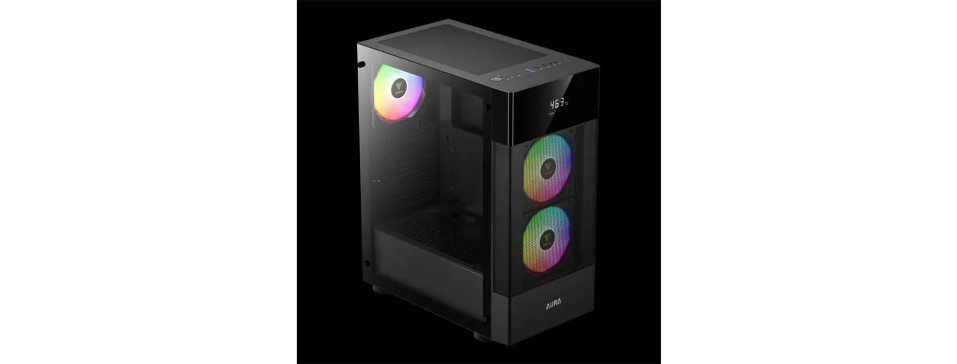 VỎ CASE GAMDIAS AURA GC5 ARGB BLACK