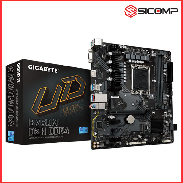 MAINBOARD GIGABYTE B760M D2H DDR4, Picture 1